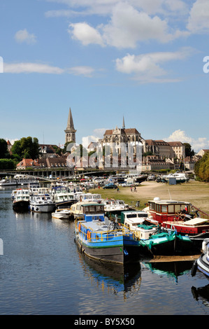 Auxerre (89) : la vieille ville Banque D'Images