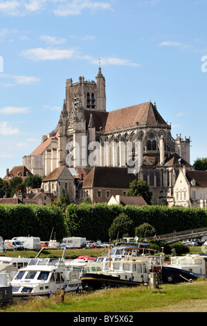 Auxerre (89) : La Cathédrale ('Cathédrale Saint-Étienne d'Auxerre') Banque D'Images