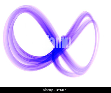Blue swirl stries de courbe de lumière en spirale de couleur Banque D'Images
