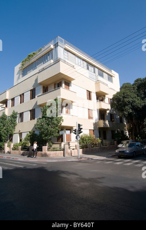 Israël, Tel Aviv, l'architecture du Bauhaus dans le Boulevard Rothschild n° 90 Banque D'Images
