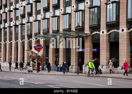 La station de métro Westminster, London, UK Banque D'Images