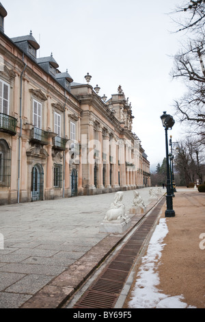 Palais Royal de La Granja de San Ildefonso, près de Ségovie, en Espagne. La résidence d'été des rois d'Espagne. Banque D'Images