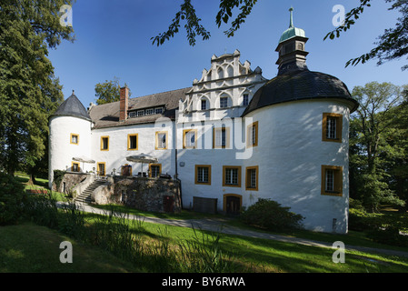 Château à douves, Fuerstlich Drehna, Luckau, Erzgebirge, Land de Brandebourg, Allemagne Banque D'Images