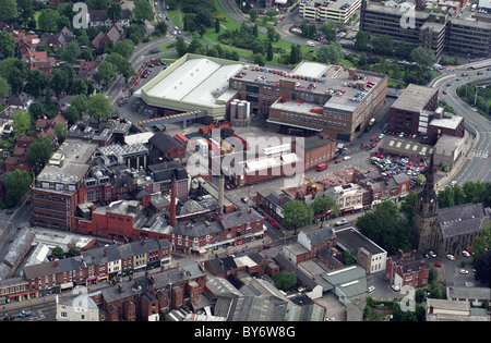 Vue aérienne du site de la brasserie de banques Wolverhampton 9/9/92 Banque D'Images