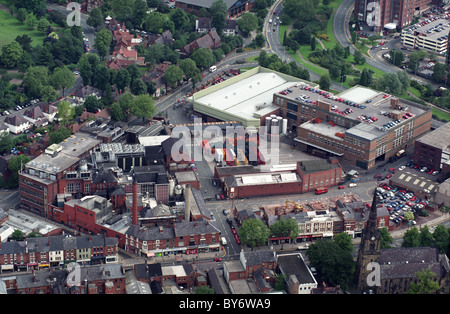 Vue aérienne du site de la brasserie de banques Wolverhampton 9/9/92 Banque D'Images