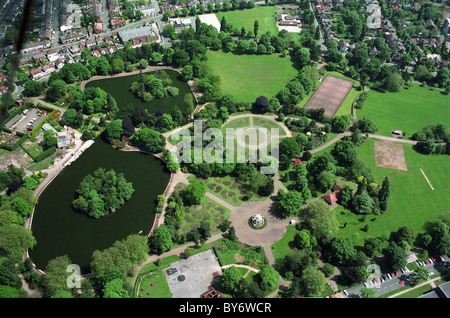 Vue aérienne de West Park Wolverhampton 9/9/92 Banque D'Images