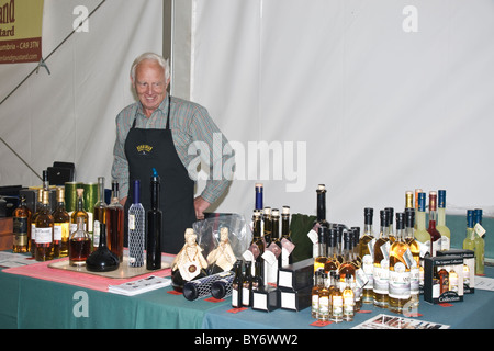 Liqueur de Whisky Hébrides stand au Festival de la nourriture et des boissons à Leyburn dans Yorkshire du Nord Banque D'Images