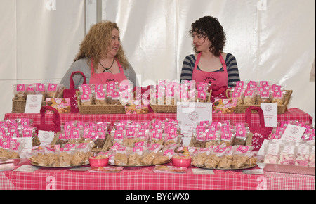 Loopy Lisa's fudge stand à la fête de la nourriture et des boissons à Leyburn dans Yorkshire du Nord Banque D'Images