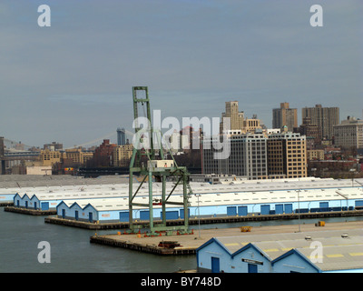 Quais à Red Hook Brooklyn Banque D'Images