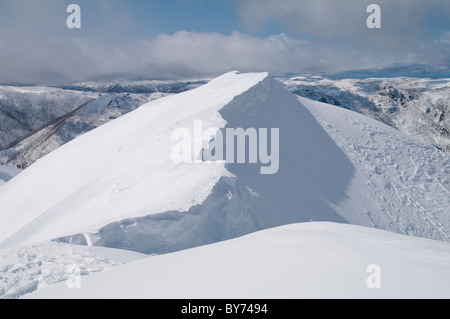 Mt Actaeon en hiver Banque D'Images