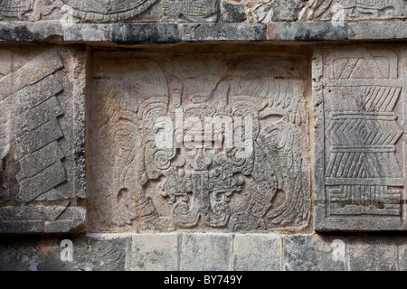 De la plate-forme de Vénus, Chichen Itza, Mexique Banque D'Images