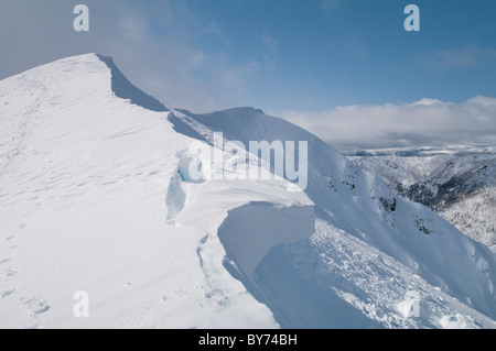 Mt Actaeon en hiver Banque D'Images