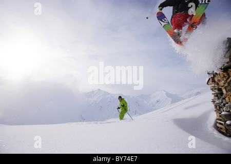 Portrait de mâle, Mayrhofen, vallée de Ziller, Tyrol, Autriche Banque D'Images