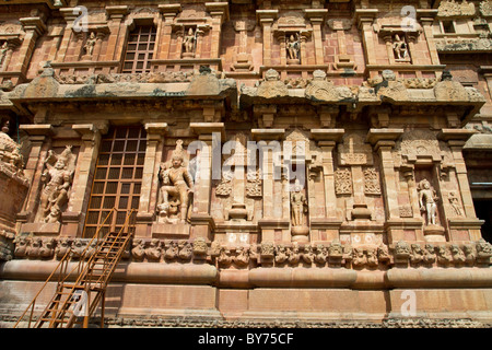 Dans BrihadeeswararTemple Thanjavur a été construit en l'année 1010 annonce par Raja Raja Chola, également connue sous le nom de 'Grand Temple. Banque D'Images