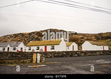 Folk Village Museum, Glencolmcille, comté de Donegal, Irlande, Province de l'Ulster Banque D'Images