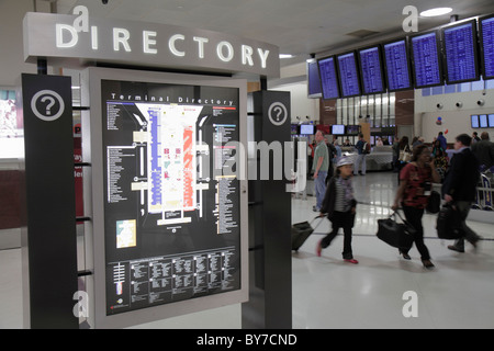 Atlanta Georgia,Hartfield Jackson Atlanta International Airport,ATL,panneau,panneaux,répertoire du terminal,emplacement,carte,informations,zone de récupération du sac,homme hommes homme Banque D'Images