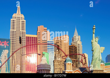New York New York Hotel Casino, Statue de la liberté, Las Vegas, Nevada Banque D'Images