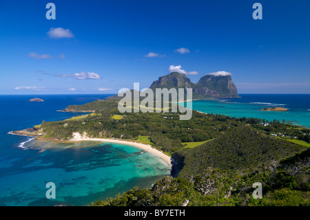 Vue sur l'île Lord Howe Banque D'Images