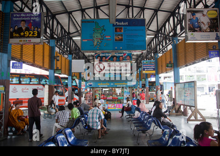 Terminal de bus longue distance La ville de Phuket Phuket Thaïlande Banque D'Images