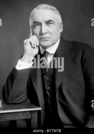 Warren Harding a été le 29e président des États-Unis. Banque D'Images