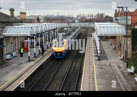 Loughborough gare sur la midland mainline Banque D'Images