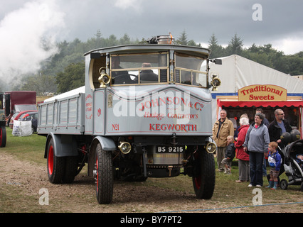 Un camion à vapeur au moteur à vapeur de Cromford Rally 2010. Banque D'Images