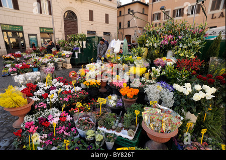 Italie, Rome, Campo de' Fiori, étals de marché Banque D'Images