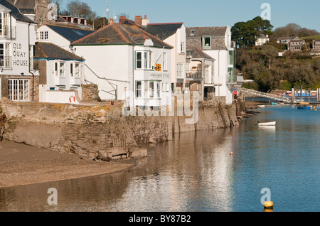 Fowey et la rivière Fowey Cornwall ouest de l'Angleterre Banque D'Images