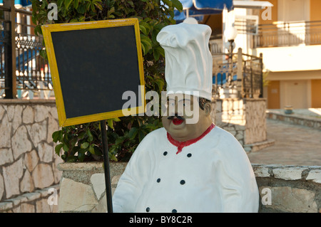 Spécial d'aujourd'hui menu vierge avec de la fibre du chef Banque D'Images