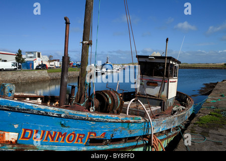 Le port de pêche à Killala, Comté de Mayo, Irlande Banque D'Images