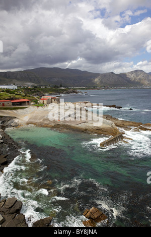 Le vieux port de pêche à Hermanus, dans la région de Western Cape, Afrique du Sud Banque D'Images