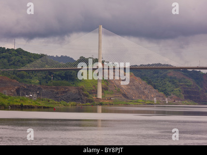 PANAMA - Le nouveau millénaire pont du Canal de Panama. Banque D'Images