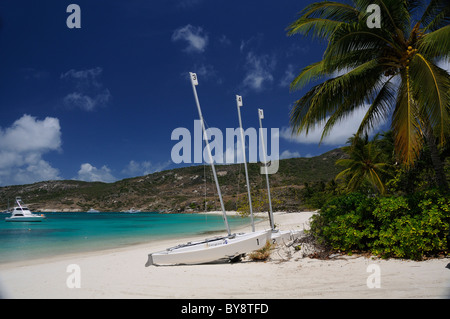 Catamarans sur Anchor Bay, Lizard Island, Grande Barrière de Corail, Queensland, Australie Banque D'Images