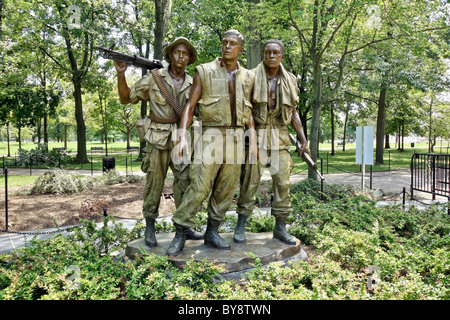 Trois Homme Service,Vietnam Veterans Memorial, Washington DC;;USA;Nord Banque D'Images