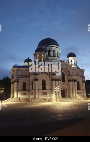 Église de Saint Michel Archange ou l'église de garnison (Soboras), place de l'indépendance, Kaunas, Lituanie (pays baltes) Banque D'Images