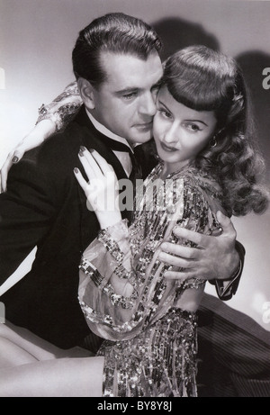 Bal DES POMPIERS 1941 RKO film avec Gary Cooper et Barbara Stanwyck Banque D'Images