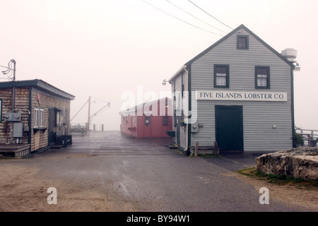 Cinq îles Lobster Company sur le quai Banque D'Images