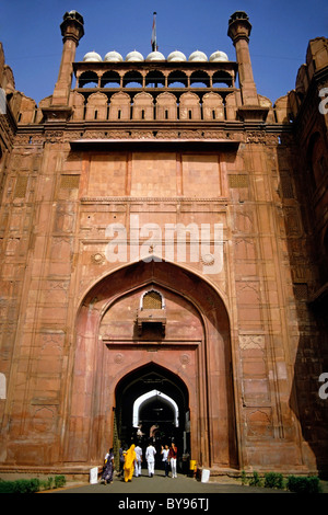 Inde Delhi - Le Fort Rouge Banque D'Images