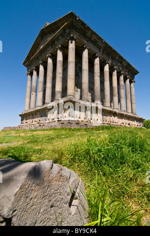 Le Temple de Garni, près de Erevan, Arménie, Moyen-Orient Banque D'Images