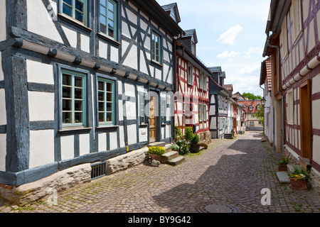 Idstein, Half-Timbered Allemand House Road, district de Rheingau-Taunus, Hesse, Germany, Europe Banque D'Images