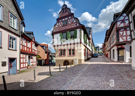 Idstein, Half-Timbered Allemand House Road, district de Rheingau-Taunus, Hesse, Germany, Europe Banque D'Images