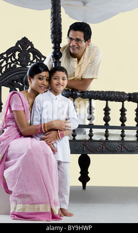 Portrait d'une famille Bengali Banque D'Images