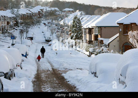 Fortes chutes de neige Banque D'Images