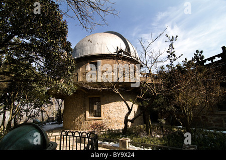 Les étoiles en haut de l'observatoire de la Montagne Pourpre à Nankin. Banque D'Images