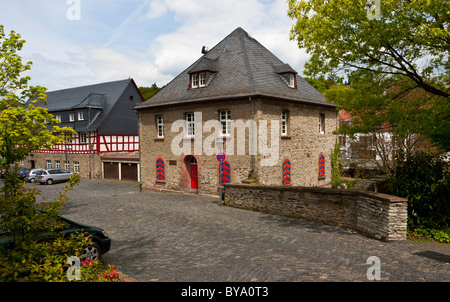 Idstein, Half-Timbered Allemand House Road, district de Rheingau-Taunus, Hesse, Germany, Europe Banque D'Images