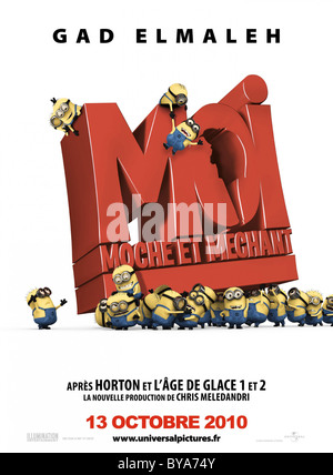 Détestable moi Année : 2010 USA Réalisateur : Pierre Coffin, Chris Renaud affiche de film d'Animation (Fr) Banque D'Images