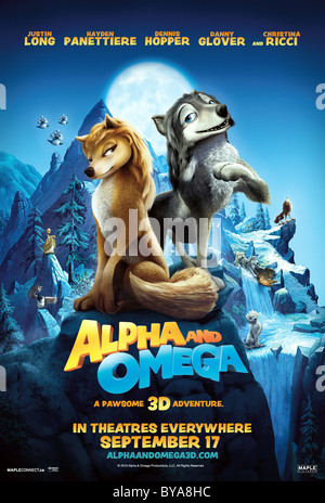 Alpha & Omega - 3D Année : 2010 USA Réalisation : Anthony Bell, Ben Gluck affiche de film d'Animation (USA) Banque D'Images