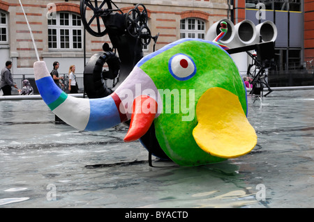 Fontaine Stravinsky, détail, Centre Georges Pompidou, Paris, France, Europe Banque D'Images
