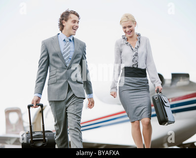 Les dirigeants d'smiling Banque D'Images