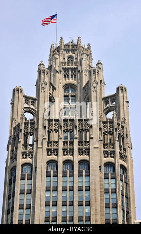 Tribune Tower, Chicago, Illinois, États-Unis d'Amérique, USA Banque D'Images